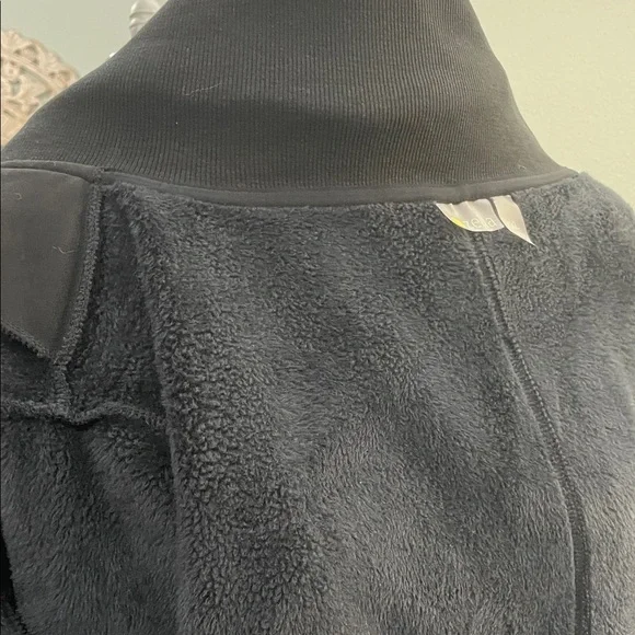 Women's Black Zella Wrap Neck Fleece lined Jacket - Picture 5 of 7